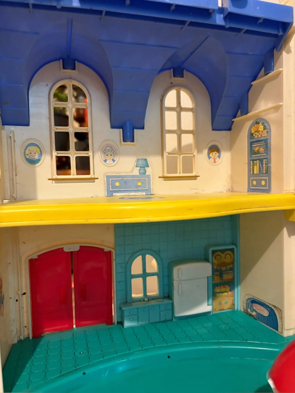 Vintage Fisher Price Little People Fold-Out Doll House #2511 Home Sweet Home toy